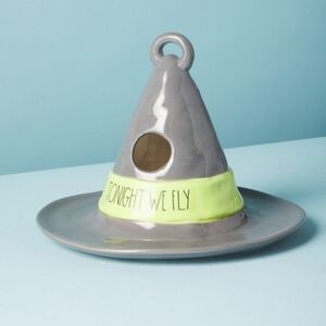 Rae Dunn Gray and Green Witch Hat Ceramic